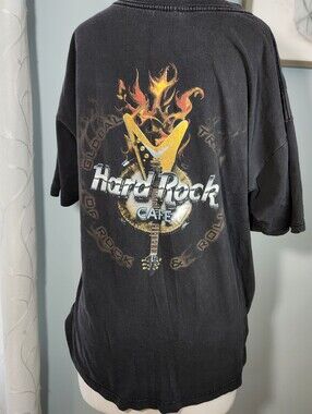 Hard Rock Cafe Niagara Falls 1998 Vintage Logo Tee - Charcoal